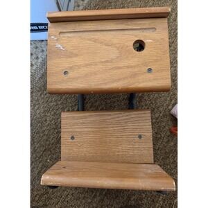 Three Ralston Corp Miniature School Desk Antique Style Wood Cast Metal 20104